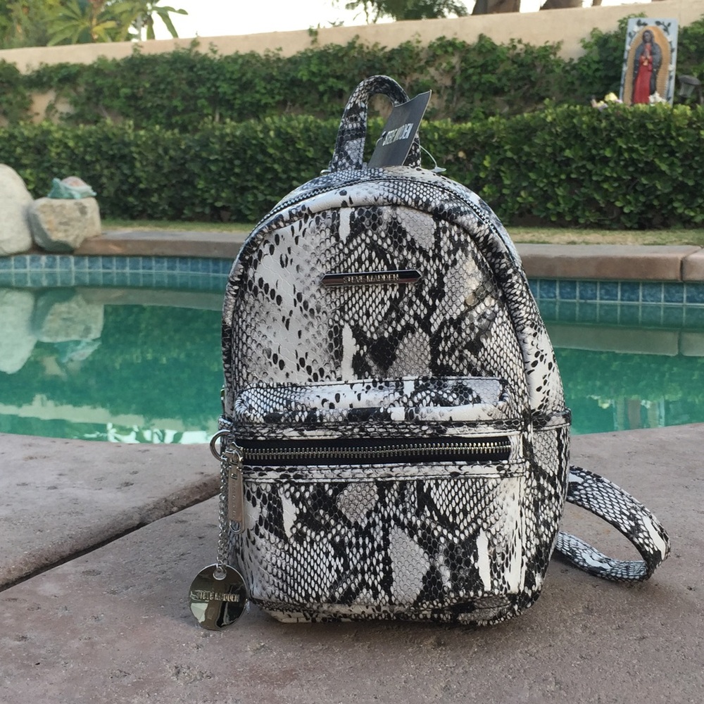 Steve Madden black and white bbailey backpack